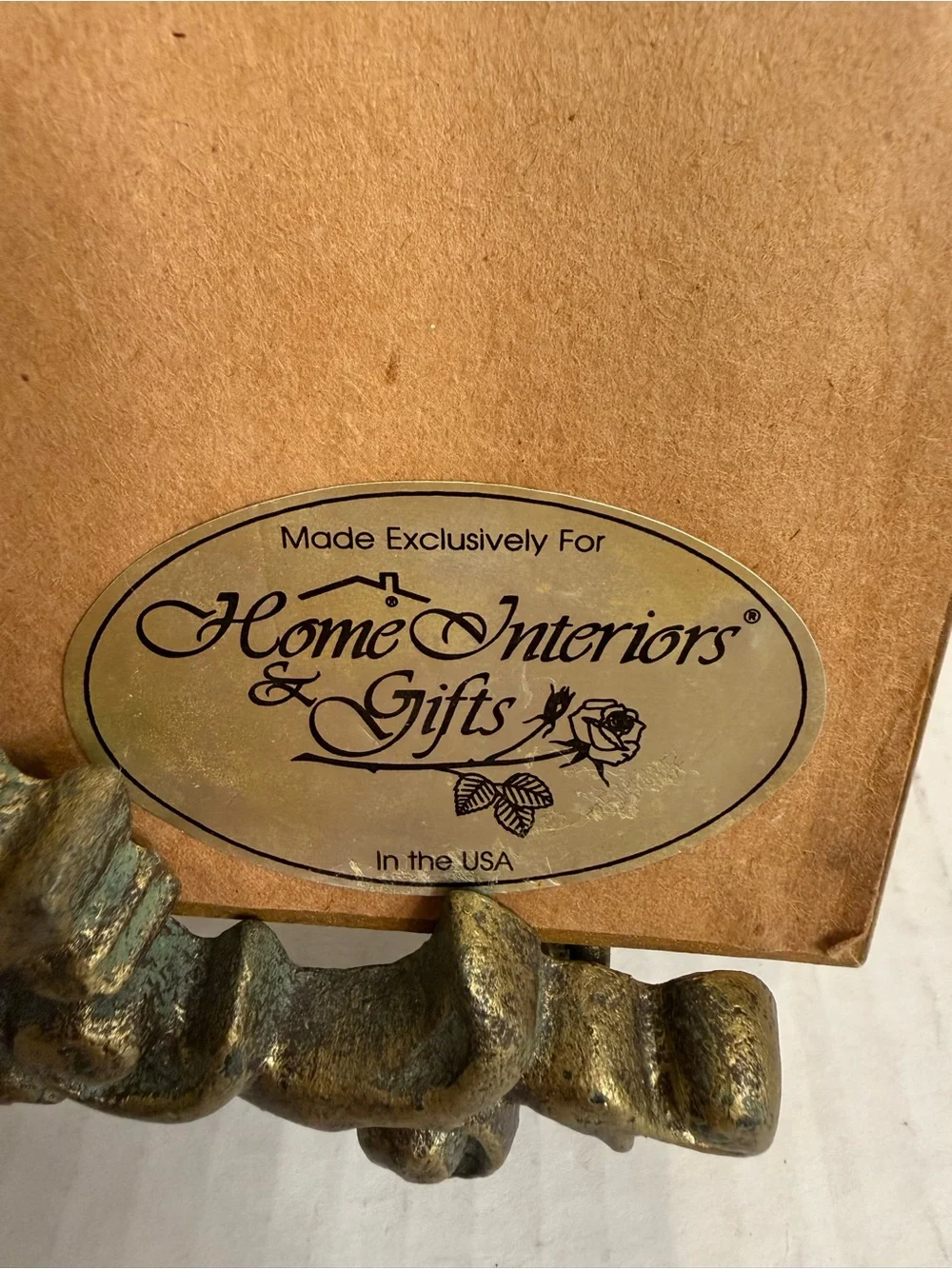 Vintage Home interiors gold framed mirror